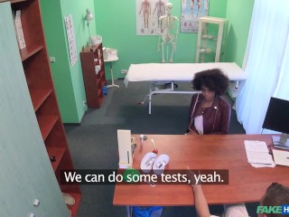 Hot Brazilian EBONY STUDENT has a Medical Examination - Fake Hospital