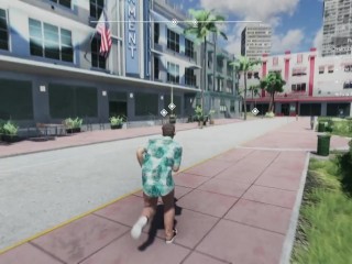 Miami Paradise 3d business lady