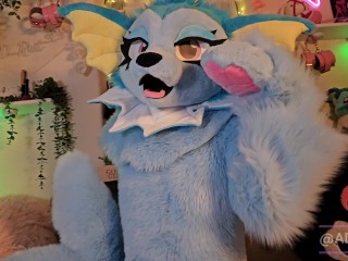 Vaporeon fursuit gets fucked and creampied (OF Teaser)