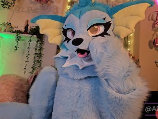 Vaporeon fursuit gets fucked and creampied (OF Teaser)