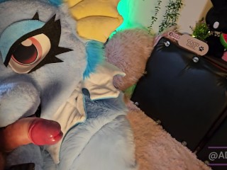 Vaporeon fursuit gets fucked and creampied (OF Teaser)