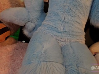 Vaporeon fursuit gets fucked and creampied (OF Teaser)