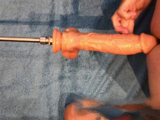 my clitty in a flat cage and my hungry hole filled