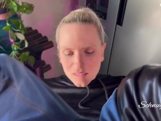 German amateur Schnuggie91 gets both holes filled with cock after anal fingering - MyDirtyHobby