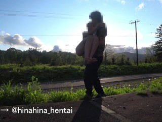 【野外露出】お外で全裸になって羞恥プレイ！　　ひなのプロフィール欄も見てね♪