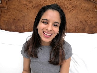 This HOT 18 year old amateur is 4 foot 11 and weighs only 85 lbs