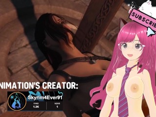 Monster Hunter Soul Gets Fucked Like a Busty Slut (Skyrim4Ewver91 Animation) - Jazziuu