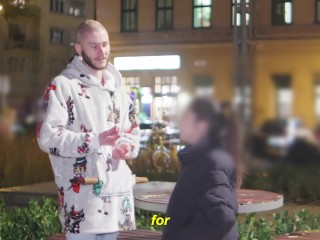 "CUM INSIDE ME!" - Petite Italian Teen Eva Generosi Picked Up In Public For Pussy Creampie