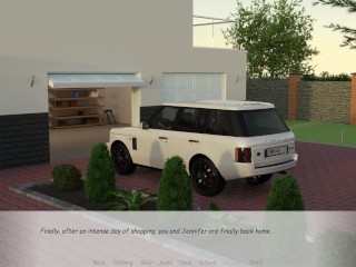 My Stepbrother 's Wife #40 Jennifer stroked John's cock and sniffed his cum-highlight