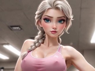 О боже, Эльза Дисней Аниме хентай