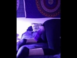 Self bondage chains Long socks petplay puppy feet hood leash collar pup anal plug tail