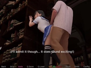 Hot Schoolmate Fucked Hard in Library