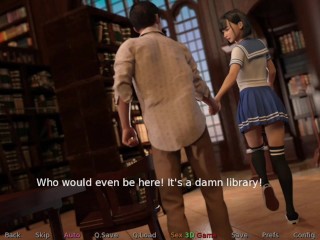 Hot Schoolmate Fucked Hard in Library