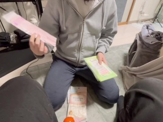 ローションを使って彼ちんぽ手袋手コキしたよ🧤💕