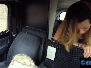 Hot Brunette Czech driver with BIG TITS fucks cheeky thief - Czechxxx