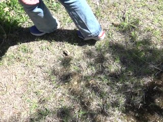 Kurdish granny starts pissing in front of her perverted 18 year old stepson