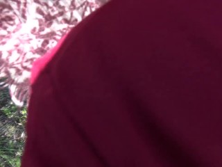 Kurdish granny starts pissing in front of her perverted 18 year old stepson