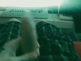 Just a 14 min video of me playing with my cock and watching porn