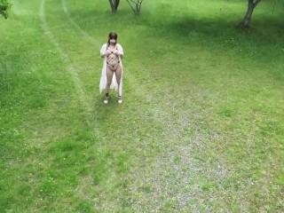 【個人撮影】ドローンを使って露出狂を激写