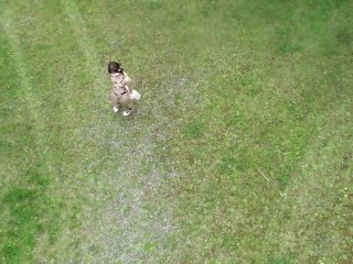 【個人撮影】ドローンを使って露出狂を激写