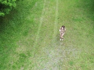 【個人撮影】ドローンを使って露出狂を激写