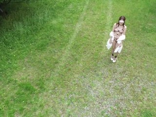 【個人撮影】ドローンを使って露出狂を激写