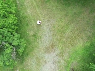 【個人撮影】ドローンを使って露出狂を激写
