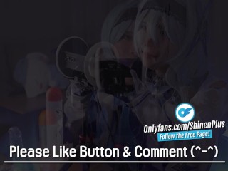 【ASMR】💙  Genshin Impact Eula cosplayer, hentai japanese shemale cosplay