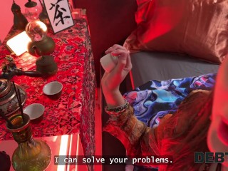 DEBT4k. Hot teen got rid of her debt with her magical tits and a blowjob