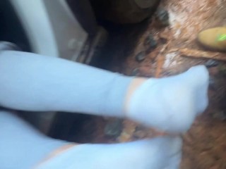 RIDE ends with fuck in the woods and cum in the mouth