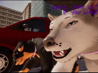 Walk With Puppies ( Wild Life )