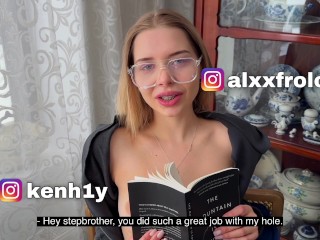 Rough anal sex for a hot stepsis. Torn jeans and tight asshole