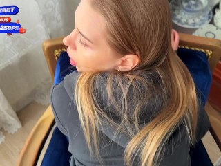 Rough anal sex for a hot stepsis. Torn jeans and tight asshole