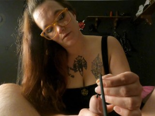 Sounding Rod Penetrates Prostate until He Cums like a Fountain