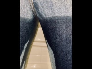 Wetting my skinny jeans