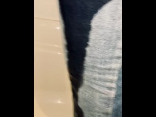Wetting my skinny jeans