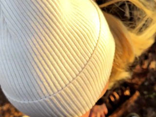 Excited Hottie Deeply Sucks Guy's Dick - Close-up Female First Person Home Movie