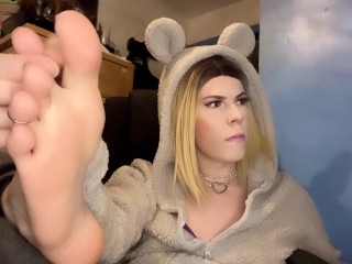 Mean Stepsister Ignores You As You Stare At Her Stinky Feet Then Gives a Countdown to Get Rid of You