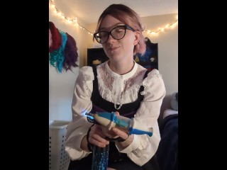 Want to come count down to 20 with me😉 trying out my new pink punch sunset mushroom toy🥵💦👀