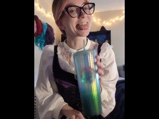 Want to come count down to 20 with me😉 trying out my new pink punch sunset mushroom toy🥵💦👀