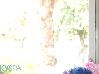 KINKY SPA - Blondie Gia Dibella Is A Slut For A Big Cock And It Shows As She Takes It In Her Mouth