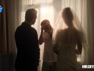 The luxury bride is left alone with the photographer and cheats on her groom