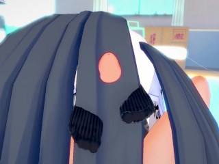 POV Hentai Footjob from Arisu from Blue Archive