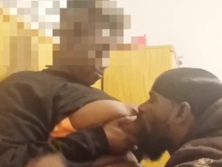 BIG TITTY CHOCOLATE EBONY WAS HOME ALONE AND WANTED HER HUGE TITS SUCKED ON!!!!!!!!