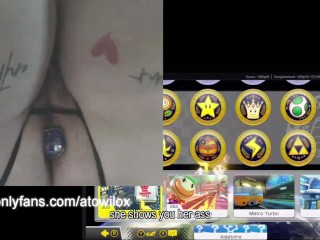 francaise gameuse joue avec son cul avec ses abonnés (english subtitle)