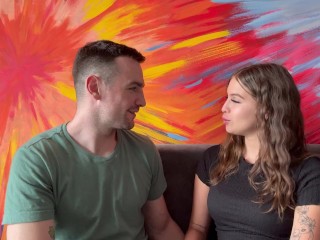 Cute Latina Girl Next Door Invites White Guy Into Her Apartment
