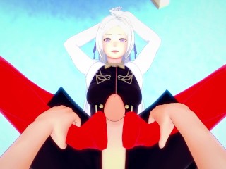 POV Hentai Footjob from Edelgard from Fire Emblem