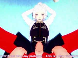 POV Hentai Footjob from Edelgard from Fire Emblem