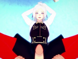 POV Hentai Footjob from Edelgard from Fire Emblem