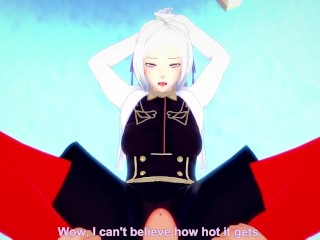 POV Hentai Footjob from Edelgard from Fire Emblem